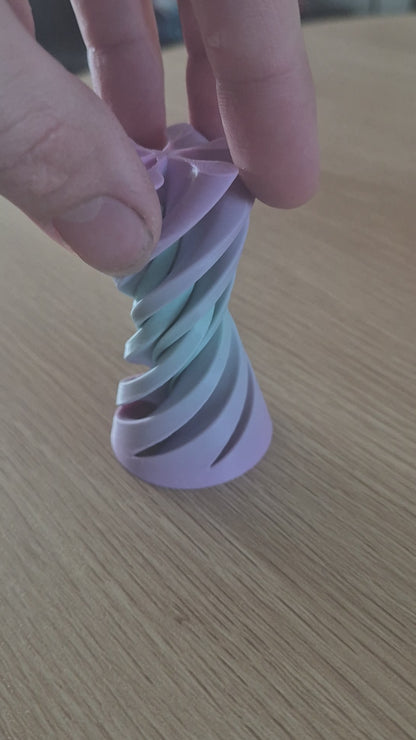 Spiral cone fidget toy