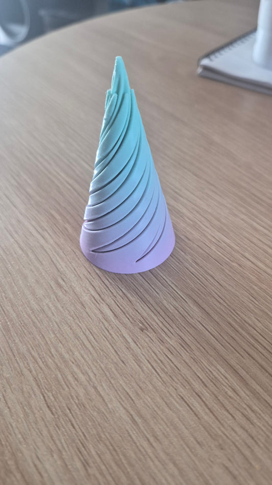 Spiral cone fidget toy